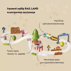 Ігровий набір OTAMANKO RAIL LAND електрична залізна дорога