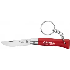 Ніж Opinel Keychain №4 Inox. Колір - червоний