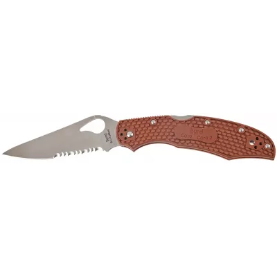 Ніж Spyderco Byrd Cara Cara 2 Half Serrated Brown