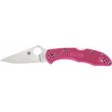 Ніж Spyderco Delica 4 Flat Ground Pink