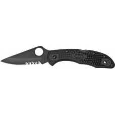 Ніж Spyderco Delica4 Black Blade