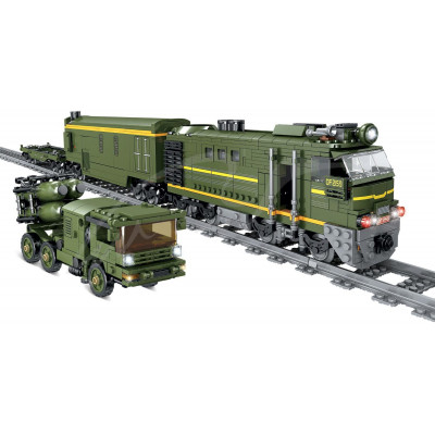 Конструктор ZIPP Toys -Потяг DF2159 з рельсами-. Колір: зелений