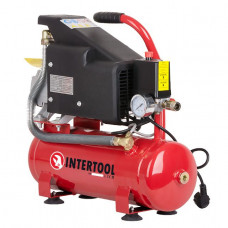 Компресор 9 л, 0.75 кВт, 220 В, 8 aтм, 160 л/хв. INTERTOOL PT-0002