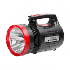 Ліхтар акумуляторний 1LED 5W + 22 SMD, 6 додаткових функцій, виносна сонячна панель, виносні 3 led лампи (кабель 3 м), радіо, кабель для заряджання телефона-планшета, слот для карт micro-sd, радіо
