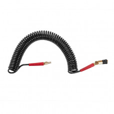 Шланг BLACK M-Flex 5.5х8мм, 10м спіральний поліуретановий з поворотним шарніром, латунними швидкороз'ємними з'єднаннями STORM