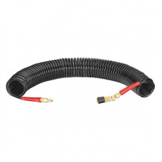 Шланг BLACK M-Flex 6,5х10мм, 15м спіральний поліуретановий з поворотним шарніром, латунними швидкороз'ємними з'єднаннями STORM