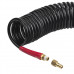 Шланг BLACK M-Flex 6.5х10мм, 20м спіральний поліуретановий з поворотним шарніром, латунними швидкороз'ємними з'єднаннями STORM
