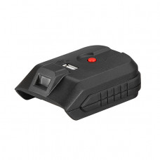 Адаптор для акумулятора Li-ion 20 В, USB 2A, LED ліхтар