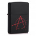 Запальничка Zippo 20842 BLACK MATTE ANARCY