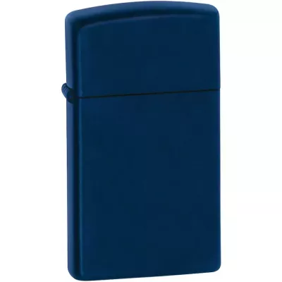 Запальничка вузька бензинова ZIPPO" Slim Navy Blue Matte, синя (1639)