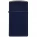 Запальничка вузька бензинова ZIPPO" Slim Navy Blue Matte, синя (1639)