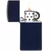 Запальничка вузька бензинова ZIPPO" Slim Navy Blue Matte, синя (1639)
