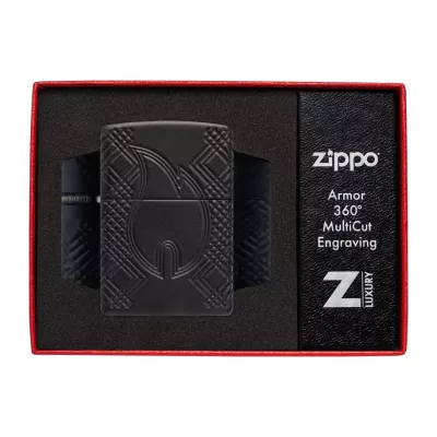 Запальничка армована бензинова ZIPPO Armor® Black Matte lMultiCut, матова, чорний (46775)