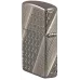 Запальничка армована бензинова ZIPPO Armor® Black Ice® MultiCut Photo Image 360 Elegant Dots Design, чорний лід (46812)