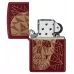 Запальничка бензинова ZIPPO Reg Merlot Matte Geometric Skull Design червоний (46835)