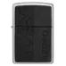 Запальничка бензинова ZIPPO Black Leather Emblem - Zippo Design, хром, шкіра, чорний (49919)