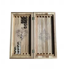 Нарди "Запорізька Січ" цільний масив дерева, осередки, фішки дерево 57х28х5,8 см (K211125)