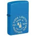 Запальничка бензинова Zippo Seal Laser Engraved Design Sky Blue Matte небесно блакитна (46173)