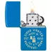 Запальничка бензинова Zippo Seal Laser Engraved Design Sky Blue Matte небесно блакитна (46173)