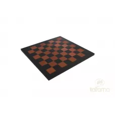 LEAT22+G114CM шахи 34х34 см "ITALFAMA, дошка штучна шкіра, фігури дерево король 9 см Чорно-коричн