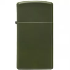 Запальничка бензинова вузька Zippo SlimⓇGreen Matte матовий зелений (1627)
