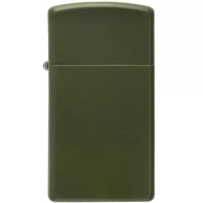 Запальничка бензинова вузька Zippo SlimⓇGreen Matte матовий зелений (1627)