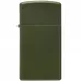 Запальничка бензинова вузька Zippo SlimⓇGreen Matte матовий зелений (1627)
