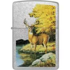 Запальничка бензинова Zippo - Linda Picken Image Design Street Chrome Finish хром жовто-золотистий (46165)