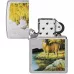Запальничка бензинова Zippo - Linda Picken Image Design Street Chrome Finish хром жовто-золотистий (46165)