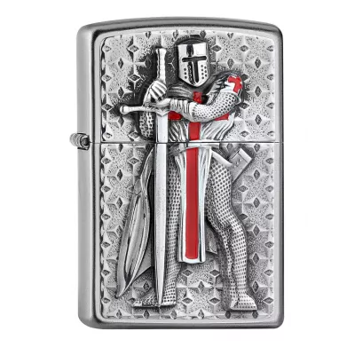 Запальничка бензинова ZIPPO Templer chrom Рицар тамплієр хроом (2005918)