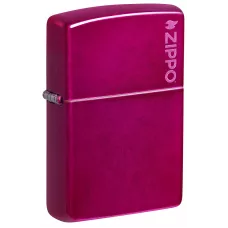 Запальничка бензинова Zippo Classic Candy Raspberry Zippo Logo глянцевий Малиновий (24003 ZL)