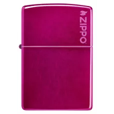 Запальничка бензинова Zippo Classic Candy Raspberry Zippo Logo глянцевий Малиновий (24003 ZL)