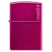 Запальничка бензинова Zippo Classic Candy Raspberry Zippo Logo глянцевий Малиновий (24003 ZL)