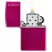 Запальничка бензинова Zippo Classic Candy Raspberry Zippo Logo глянцевий Малиновий (24003 ZL)
