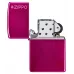 Запальничка бензинова Zippo Classic Candy Raspberry Zippo Logo глянцевий Малиновий (24003 ZL)