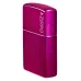 Запальничка бензинова Zippo Classic Candy Raspberry Zippo Logo глянцевий Малиновий (24003 ZL)