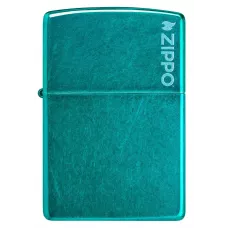 Запальничка бензинова Zippo Classic Candy Teal Zippo logo глянцевий Бірюзовий (24004 ZL)