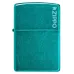 Запальничка бензинова Zippo Classic Candy Teal Zippo logo глянцевий Бірюзовий (24004 ZL)