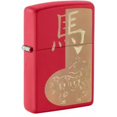 Запальничка бензинова Zippo 2026 Year of the Horse Design 5.65x3.81 см Червоно-золотистий (46931)