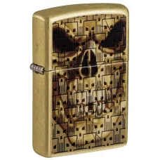 Запальничка бензинова Zippo Skulls on Skulls Design 5.65x3.81 см Латуний (46937)
