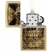 Запальничка бензинова Zippo Skulls on Skulls Design 5.65x3.81 см Латуний (46937)