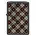 Запальничка бензинова Zippo Tartan Design 5.65x3.81 см Чорно-червоний (46944)