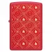 Запальничка бензинова Zippo Festive Flame Design 5.65x3.81 см Червоний (46951)