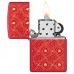 Запальничка бензинова Zippo Festive Flame Design 5.65x3.81 см Червоний (46951)
