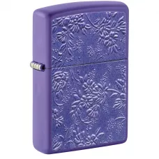 Запальничка бензинова Zippo Texture Bouquet Design 5.65х3.81 см Фіолетовий (46961)