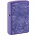 Запальничка бензинова Zippo Texture Bouquet Design 5.65х3.81 см Фіолетовий (46961)