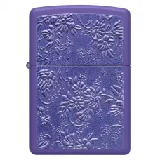 Запальничка бензинова Zippo Texture Bouquet Design 5.65х3.81 см Фіолетовий (46961)