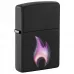 Запальничка бензинова Zippo Flame Design 5.65х3.81 см Чорно-фіолетовий (46965)