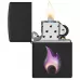 Запальничка бензинова Zippo Flame Design 5.65х3.81 см Чорно-фіолетовий (46965)