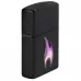 Запальничка бензинова Zippo Flame Design 5.65х3.81 см Чорно-фіолетовий (46965)